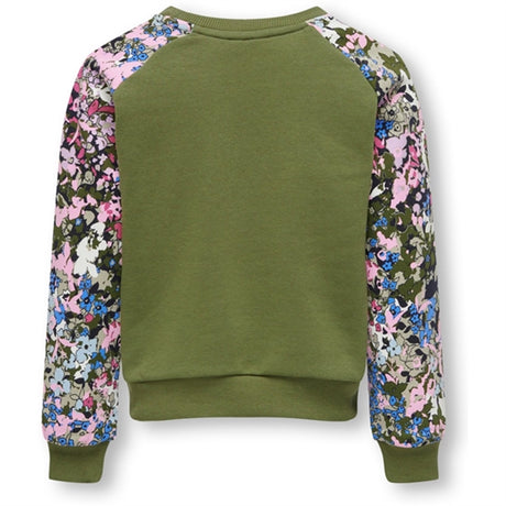 kids only Winter Moss Camo Flower Anna Raglan Collegegenser AOP 2