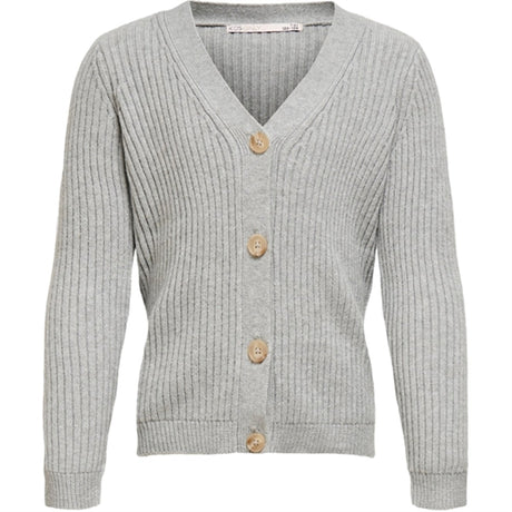 kids only Light Grey Melange Newkatia Strikk Cardigan