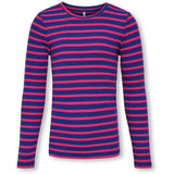 Kids ONLY Bluing/Fuchsia Purple Luna O-Neck Genser