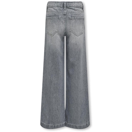 Kids ONLY Medium Grey Denim Comet Wide Leg Denim Jeans Noos