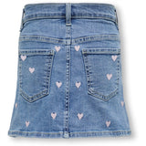 Kids ONLY Light Medium Blue Denim Hoxton Heart Denim Skjørt 2