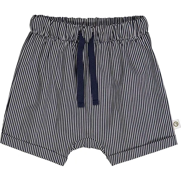 Müsli Balsam Cream/Night Blue Poplin Stripe Shorts