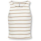 Kids ONLY White Pepper Nessa Stripe Topp