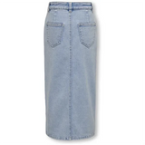 Kids ONLY Light Blue Denim Siri Front Slit Denim Skjørt