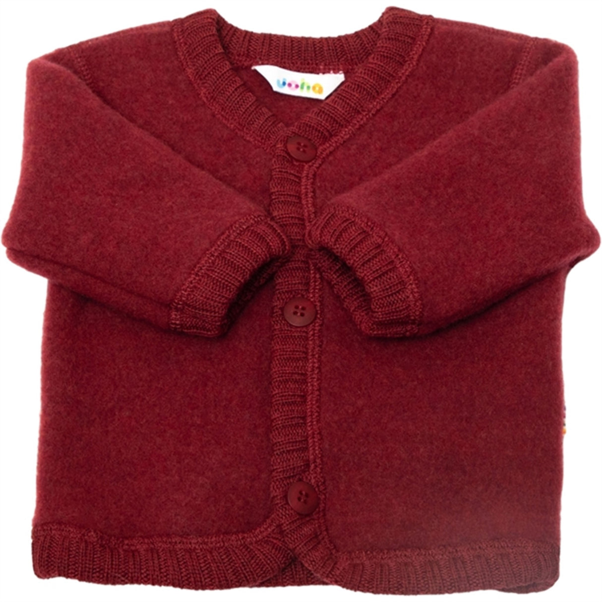 Joha Soft Ull Bordeaux Cardigan