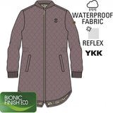 Mikk-Line Termo Frakke Twilight Mauve 4