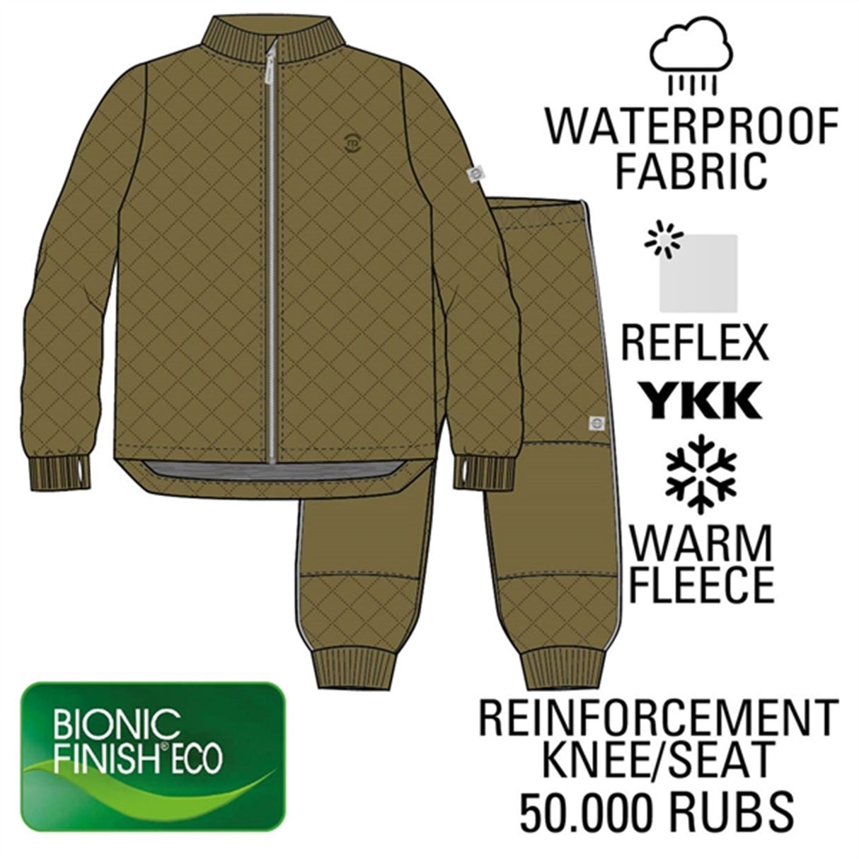 Mikk-Line Termosæt m. Fleece Nutria 8