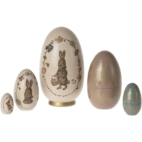 Maileg Easter Babushka Egg, 5 stk. Sett