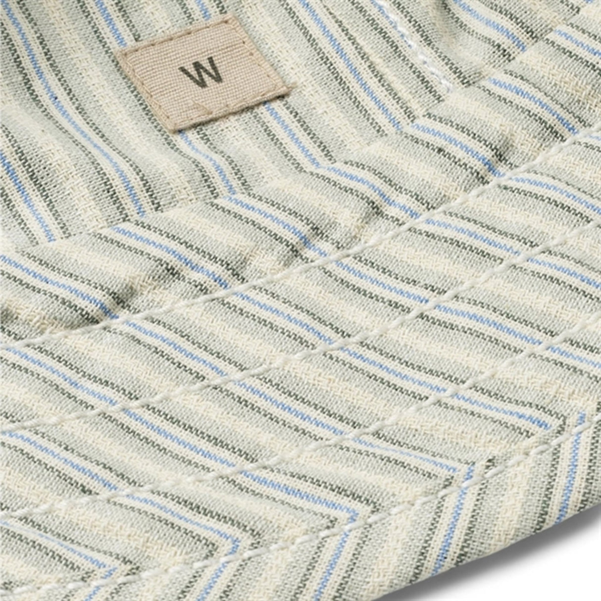 Wheat Aquablue Stripe Bøllehatt Alec 2