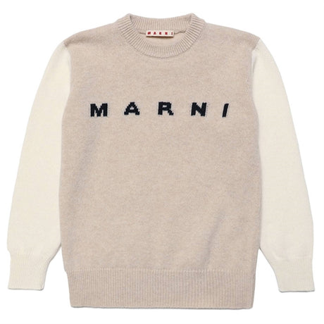 Marni Ecru Strikket Genser