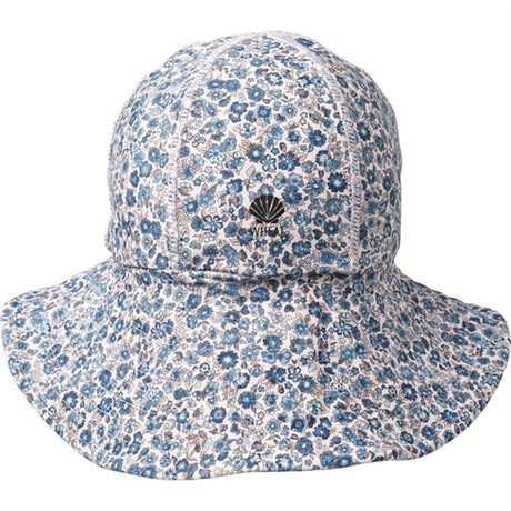 Wheat Blue Flower Meadow UV Solhatt 2