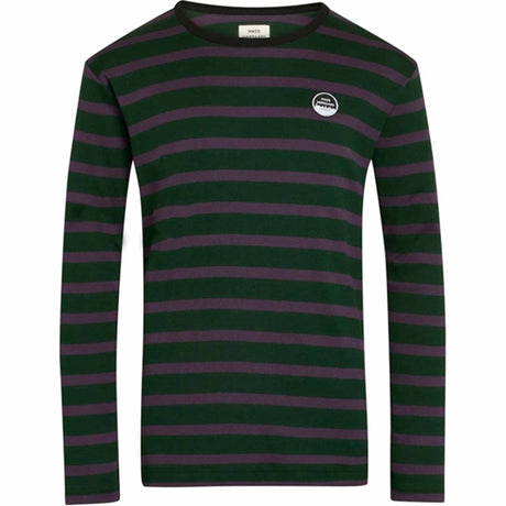 Mads Nørgaard Trio Rib Tobino Long Bluse Scarab/Nightshade/Black