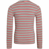 Mads Nørgaard 5x5 Stripe Talika Bluse Multi Strawberry Pink