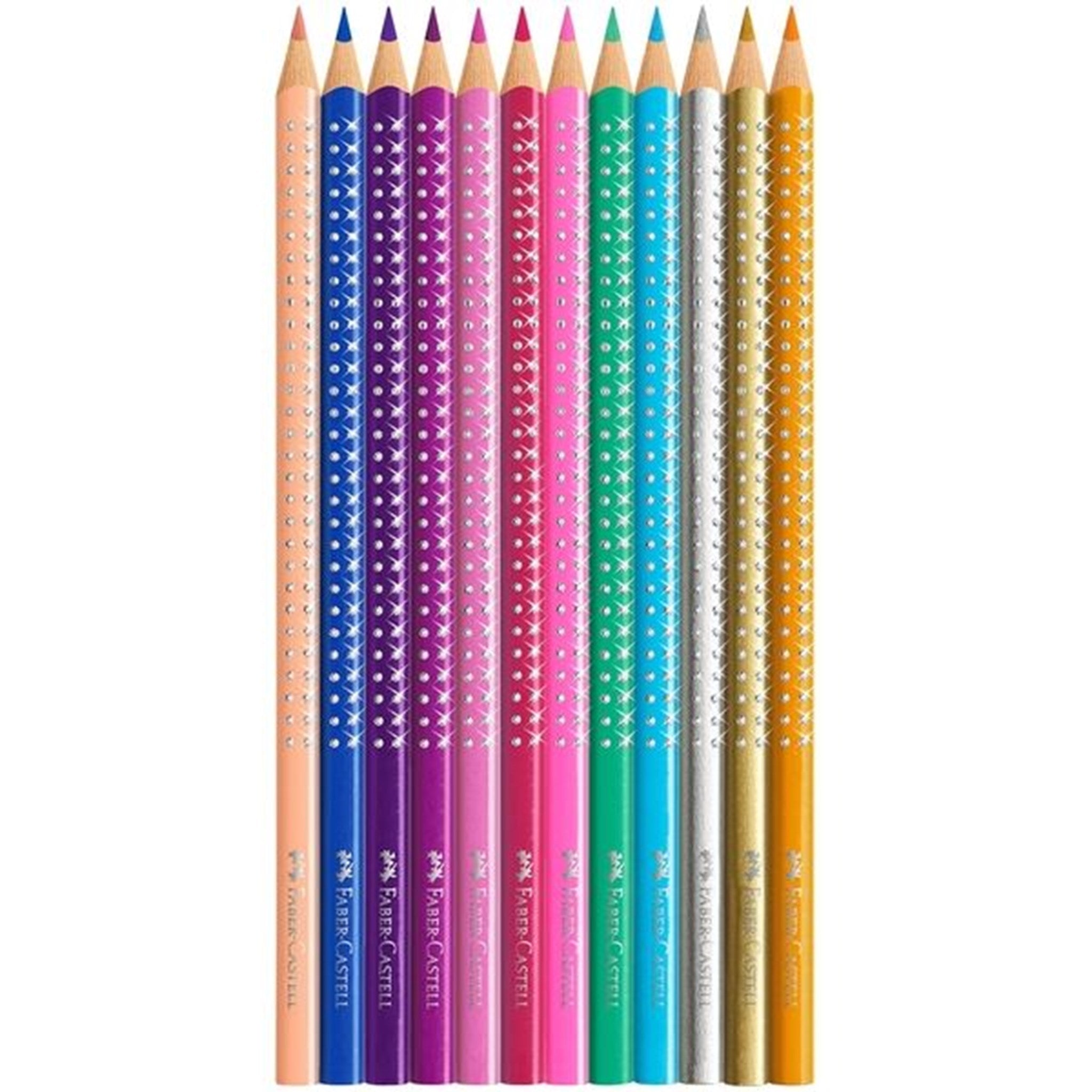 Faber Castell Sparkle Pencil Tin 12 Colour Pencils 3