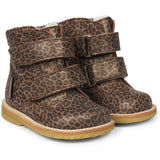 Angulus Begynder Tex-Støvle Med Borrelås Brown Leo