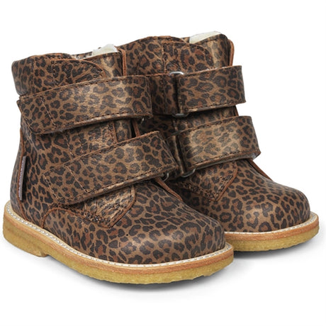 Angulus Begynder Tex-Støvle Med Borrelås Brown Leo