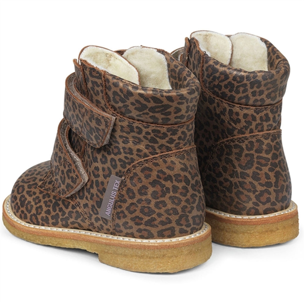 Angulus Begynder Tex-Støvle Med Borrelås Brown Leo 3