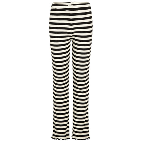 Mads Nørgaard 5x5 Classic Stripe Lala Leggings Black/Vanilla Ice