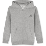 Mads Nørgaard Standard Hudini Zip Collegegenser Grey Melange