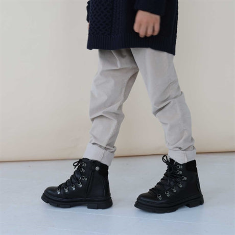 Angulus TEX Støvle m. Snøre Og Lynlås Sort 2118-101-9084-2504/1163 2