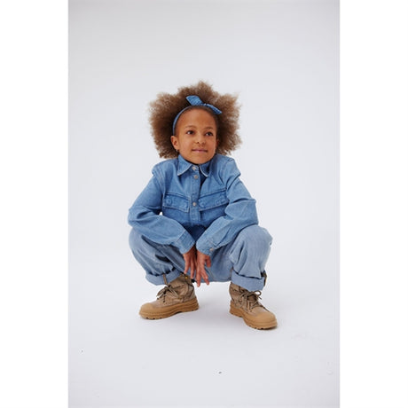 Angulus Tex-Støvle Med Snøre Og Lynlås Sand 2