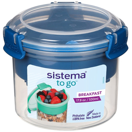 Sistema To Go Frokostbøtte 530 ml Ocean Blue