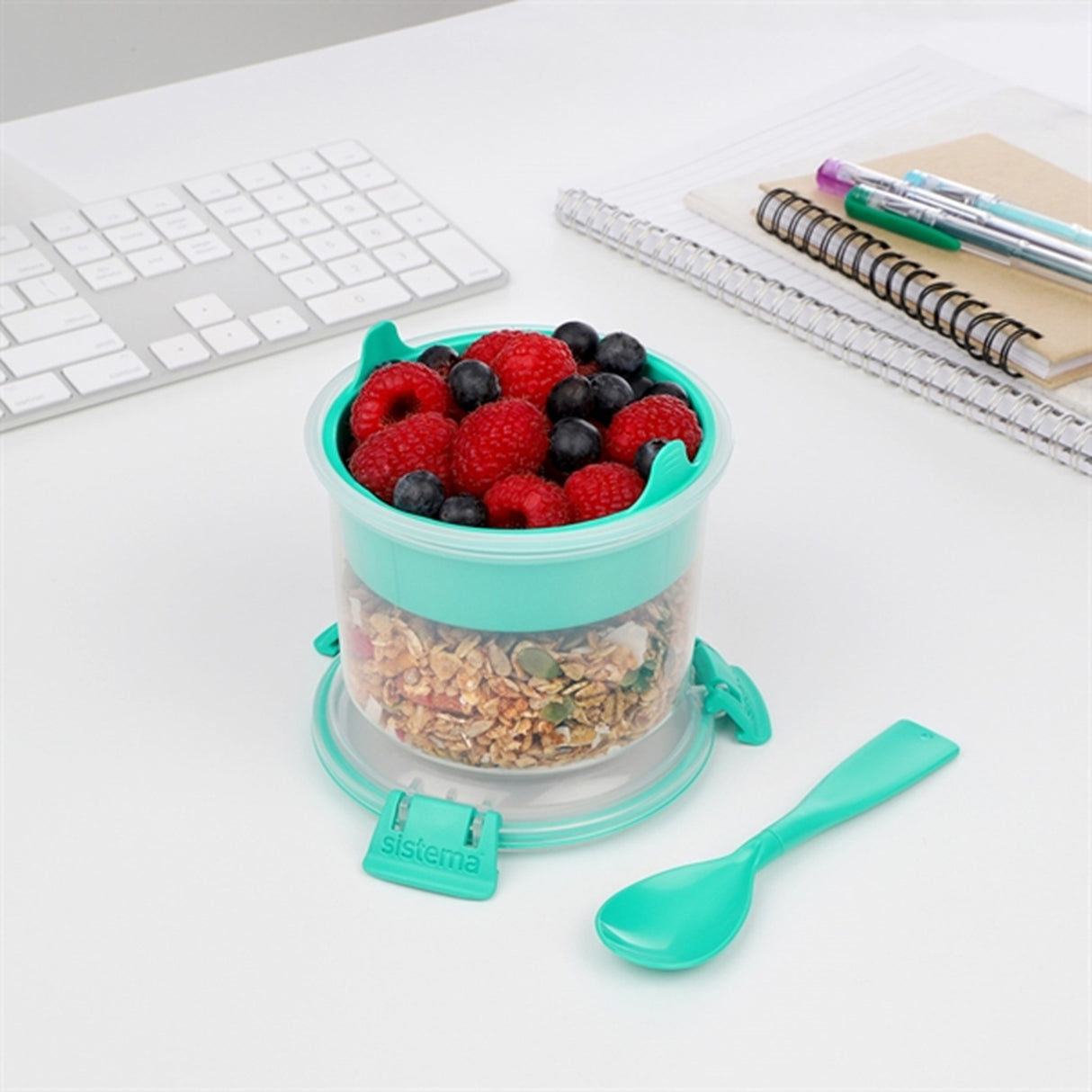 Sistema To Go Frokostbøtte 530 ml Minty Teal