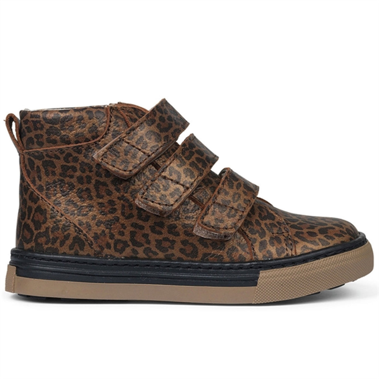 Angulus Tex Sneaker Med Borrelås Brown Leo