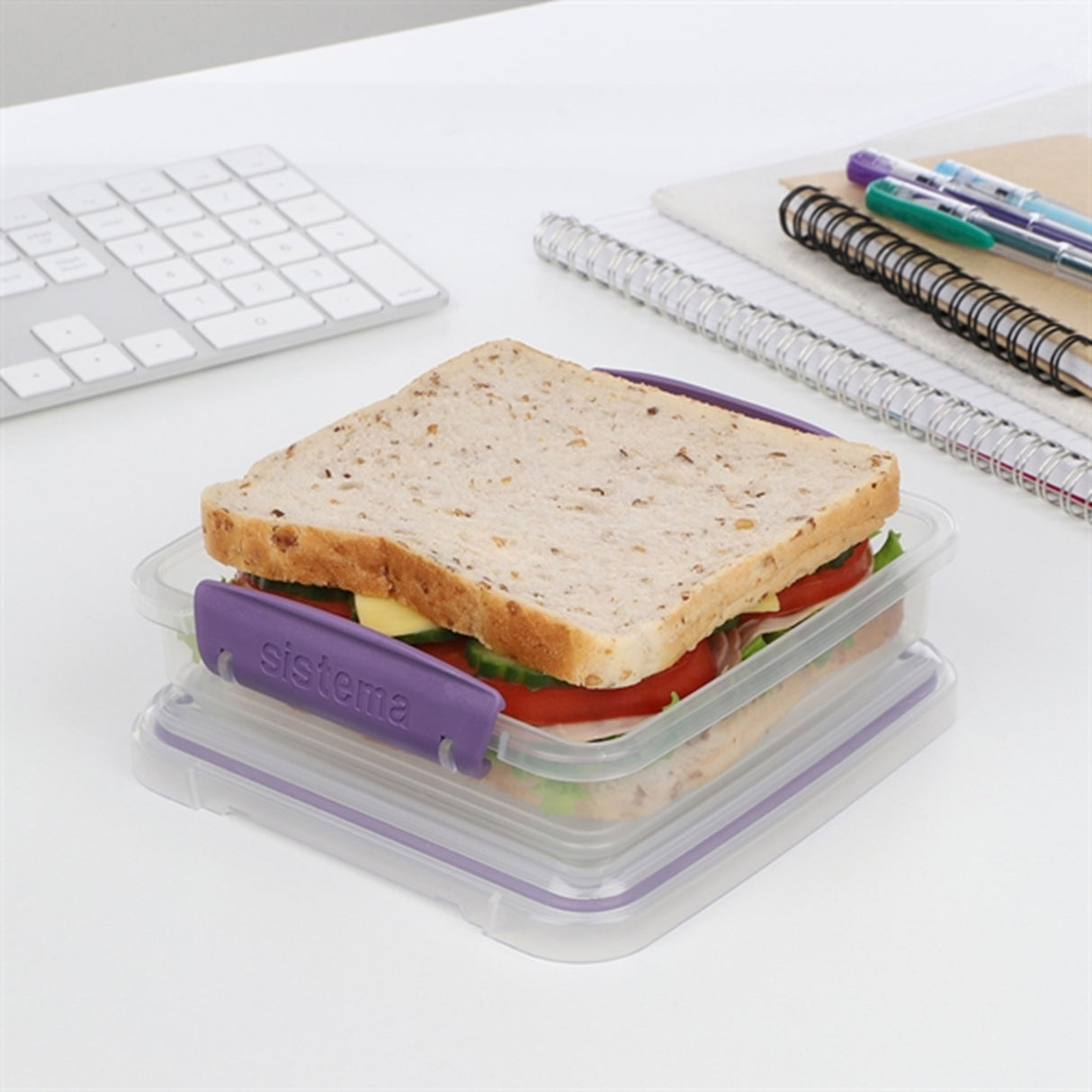 Sistema To Go Sandwich Matboks 450 ml Misty Purple