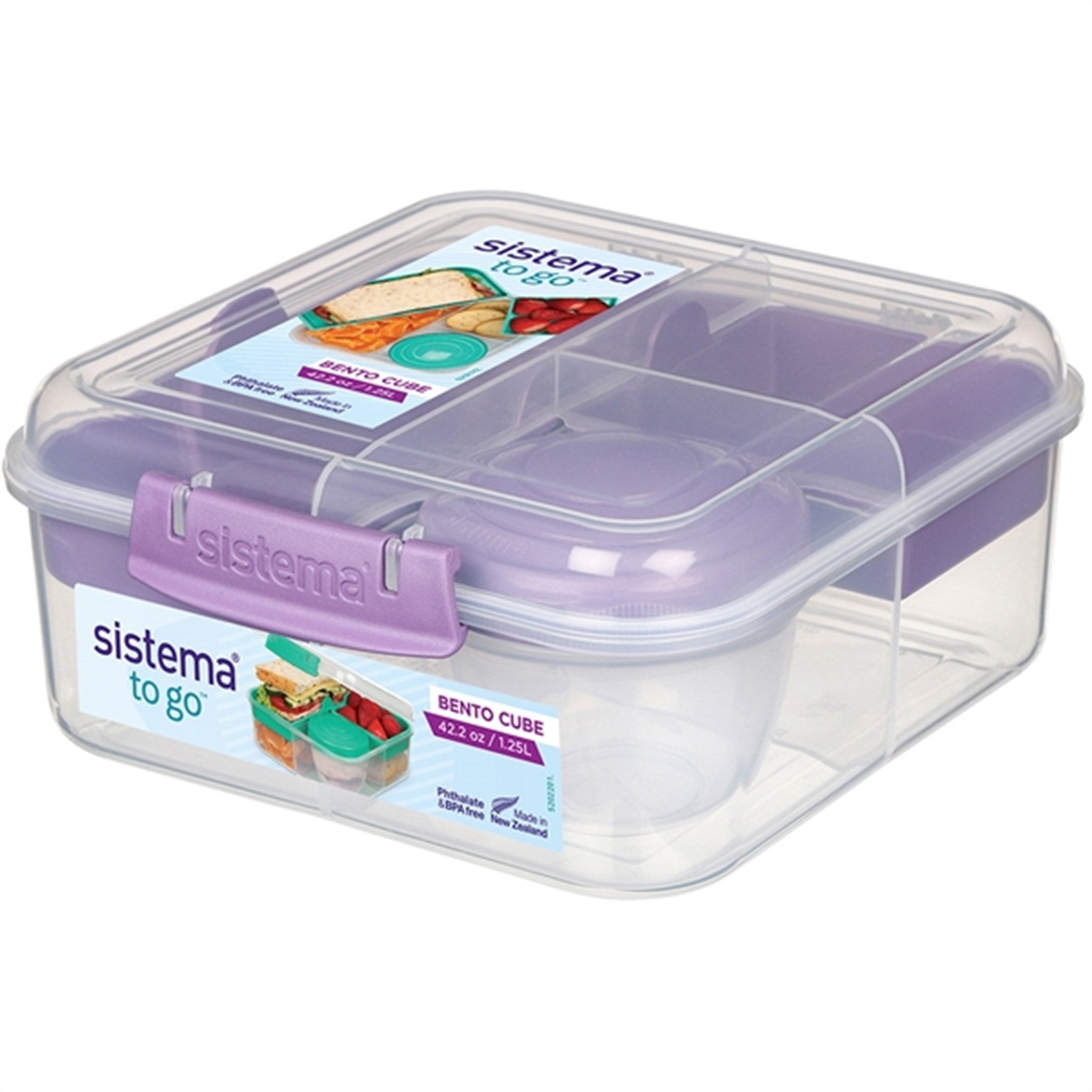 Sistema To Go Bento Cube Matboks 1,25 L Misty Purple