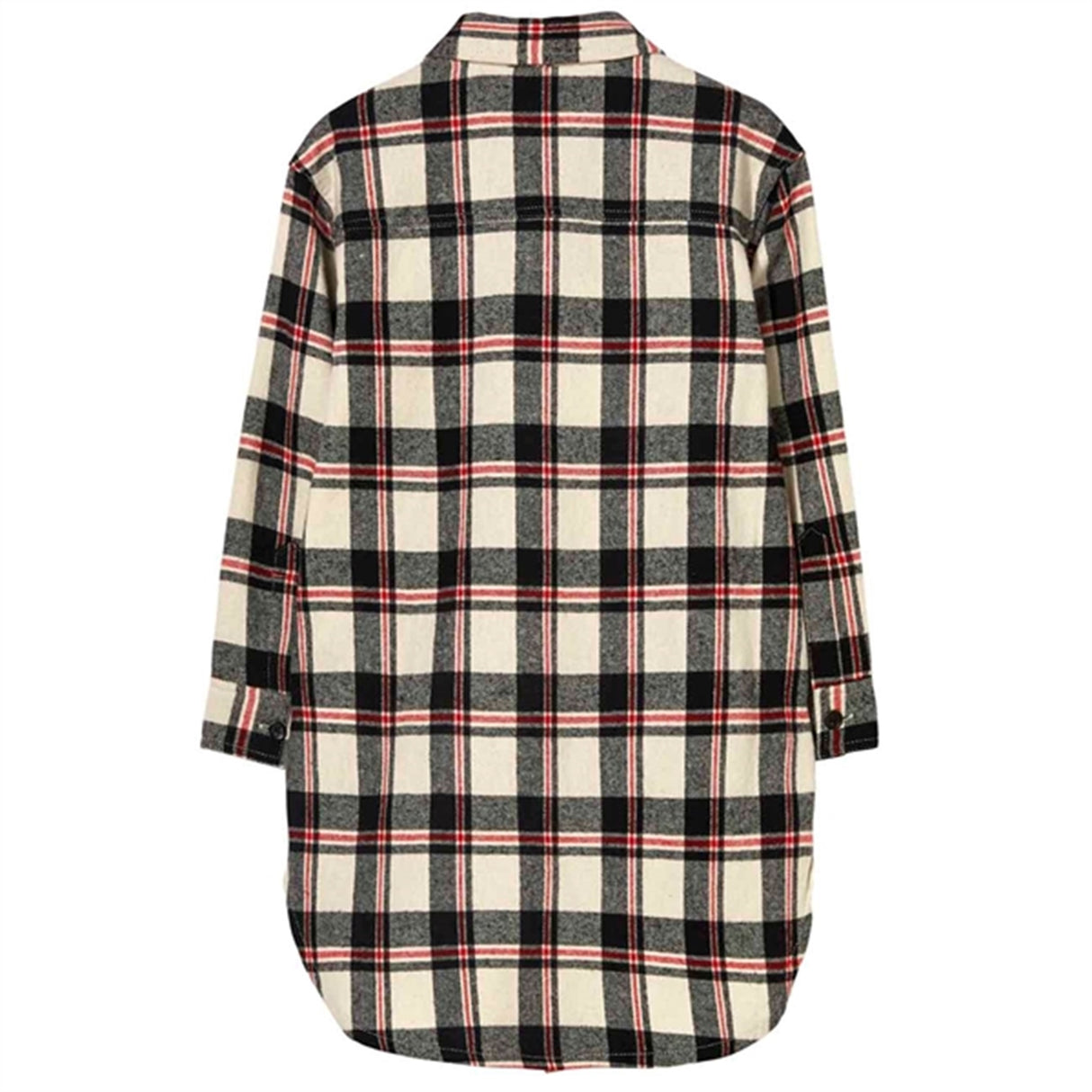 Finger In The Nose Chloe Off White Checkers Shirt Dress