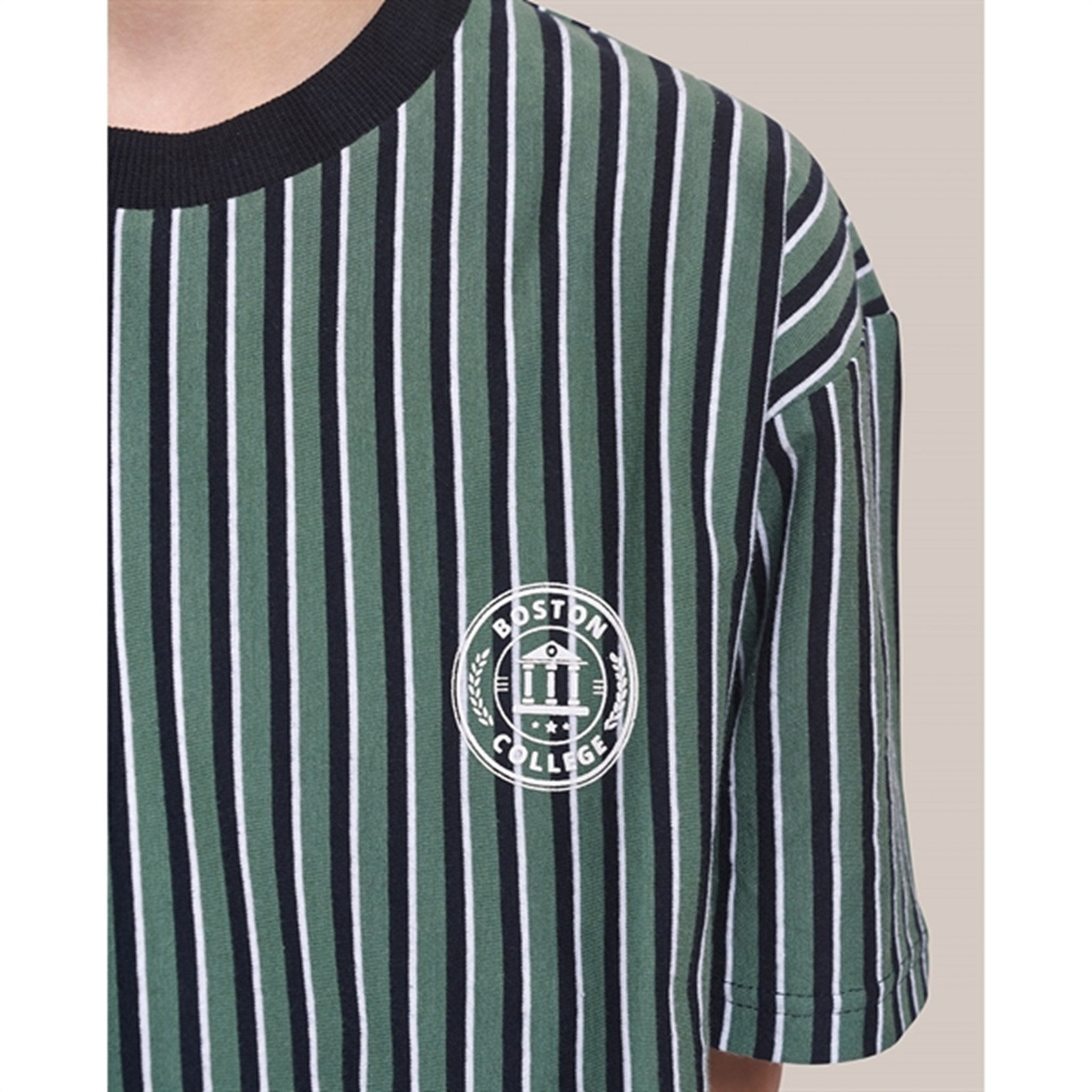 GRUNT Navy Lucas Stripe Loose Fit T-shirt 4