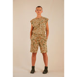 Finger In The Nose Dunk Khaki Tie & Dye Bermuda Shorts