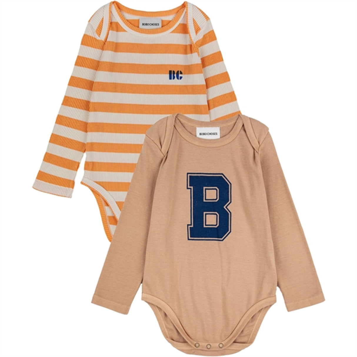 Bobo Choses Curry Yellow Stripes Body 2-pakning