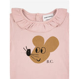 Bobo Choses Pink Mouse Ruffle Collar Body 4