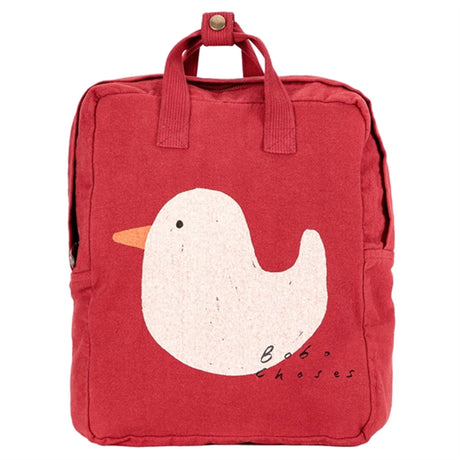 Bobo Choses Burgundy Red Rubber Duck Skolesekk