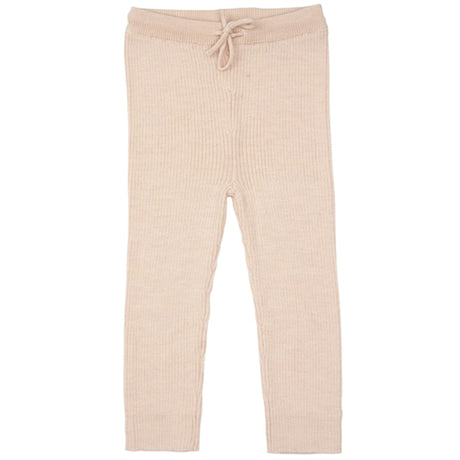 Copenhagen Colors Soft Pink Merino Classic Rib Leggings