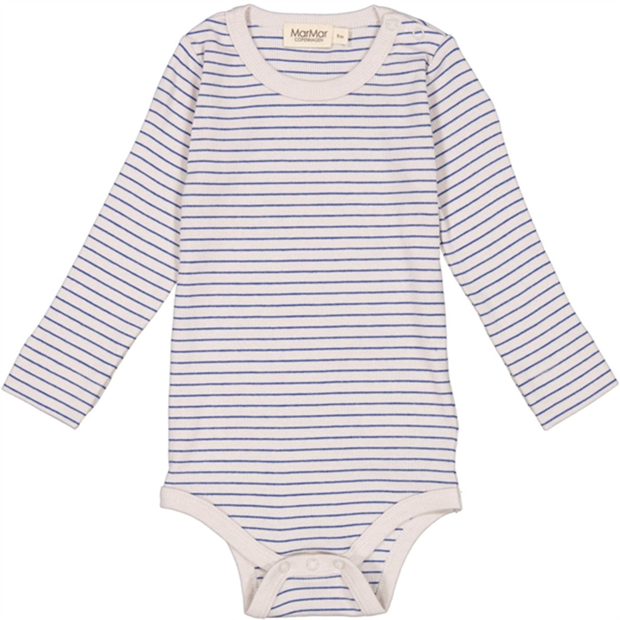 MarMar Modal Rib Space Blue Stripe Plain Body