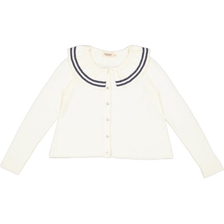 MarMar Gentle White Tarina Strikk Cardigan