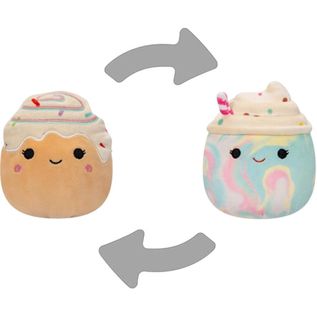 Squishmallows Flip A Mallow Milkshake/Cinnamon Bun 13 cm 2