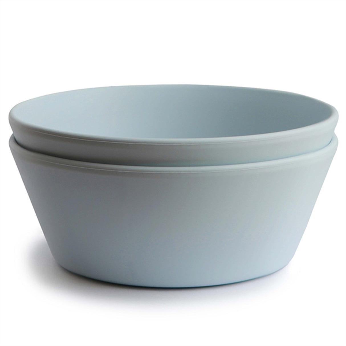 Mushie Skåler Rund 2-pak Powder Blue