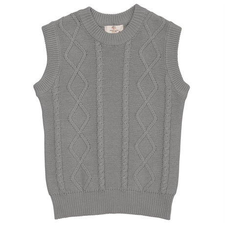 Copenhagen Colors Grey Strikket Cable Vest