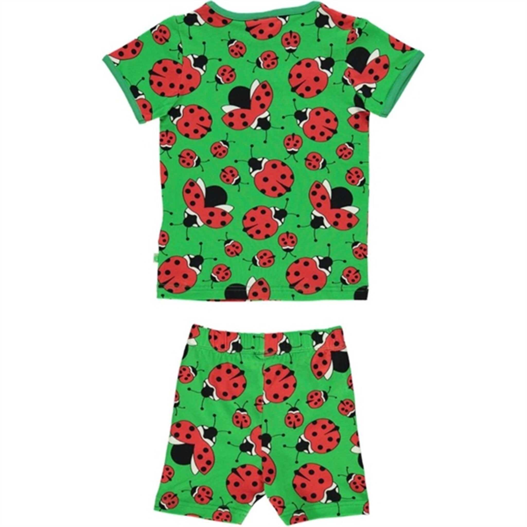 Småfolk Green Ladybird T-shirt & Shorts Sett