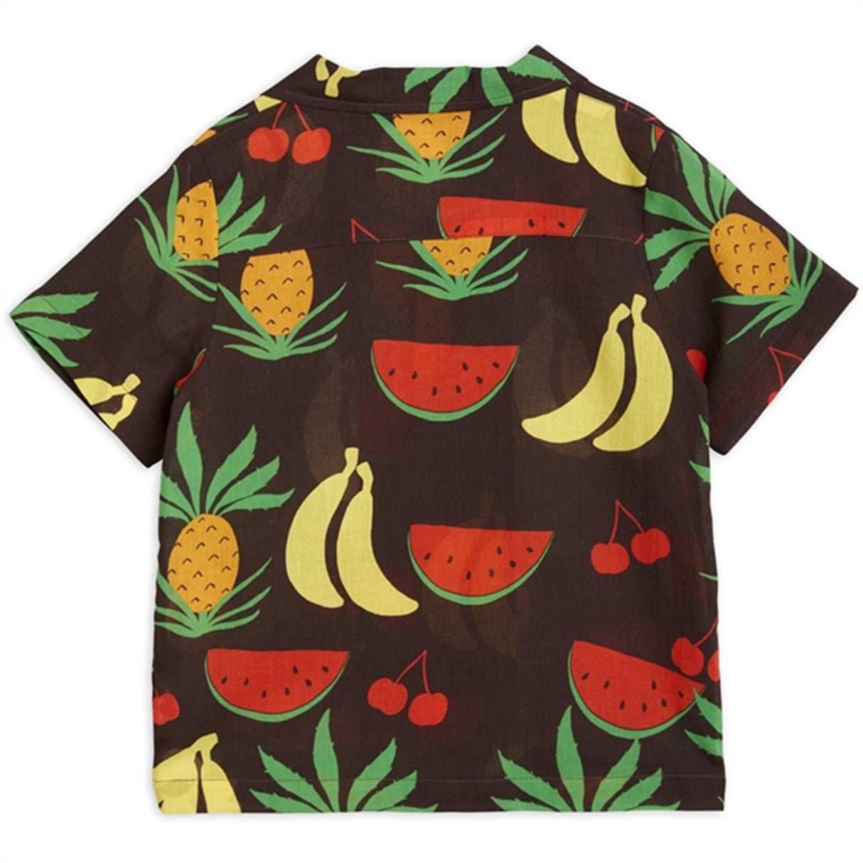Mini Rodini Fruits Aop Woven T-shirt Brown 4
