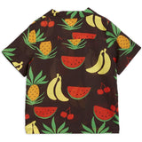 Mini Rodini Fruits Aop Woven T-shirt Brown 4