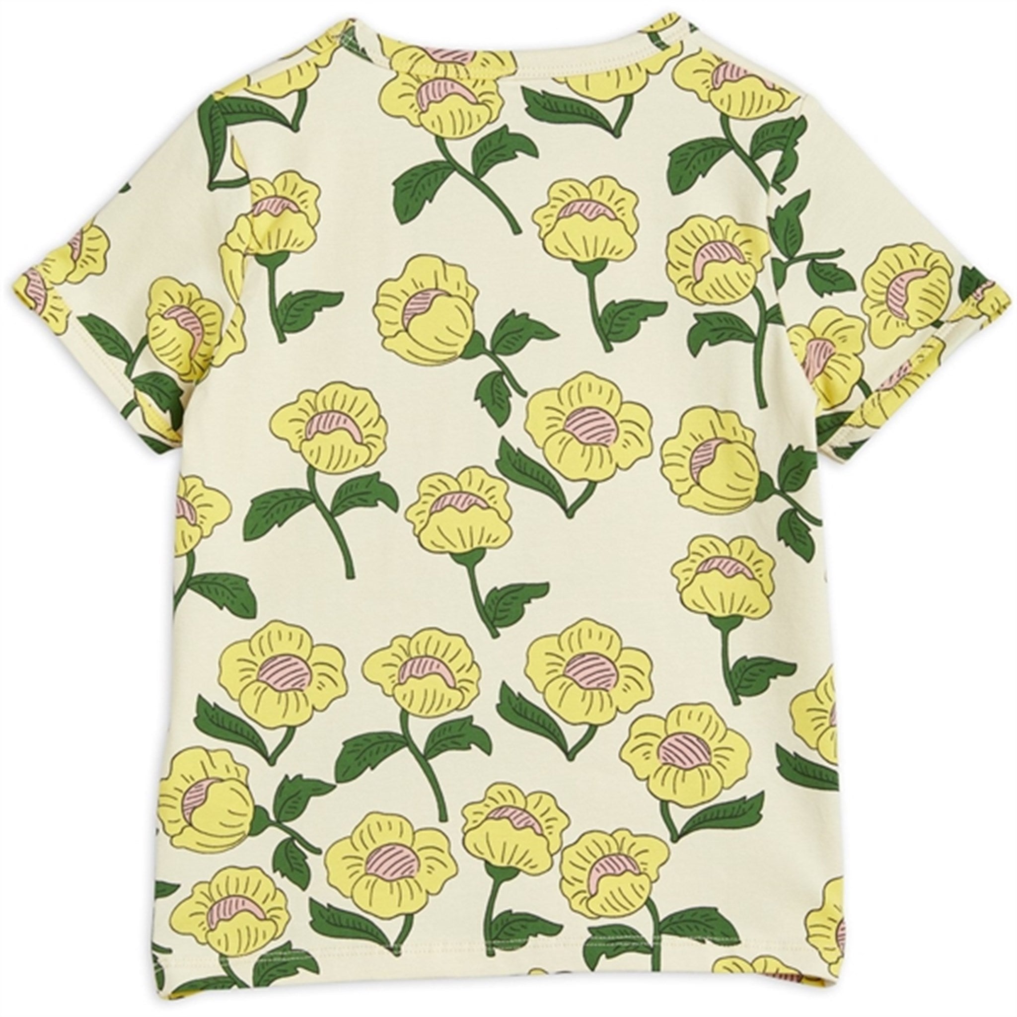 Mini Rodini Flowers Aop T-shirt Yellow 3