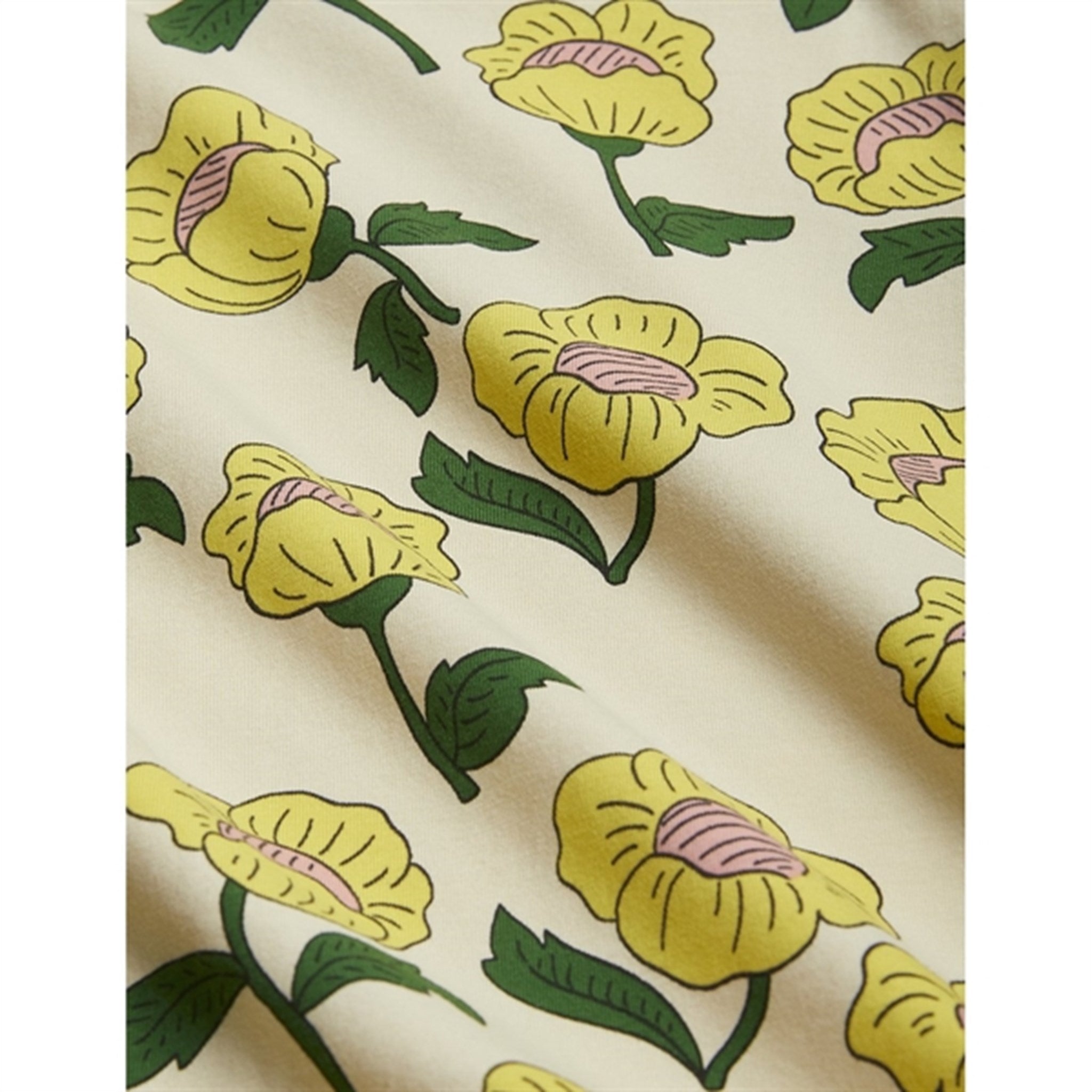 Mini Rodini Flowers Aop T-shirt Yellow 2