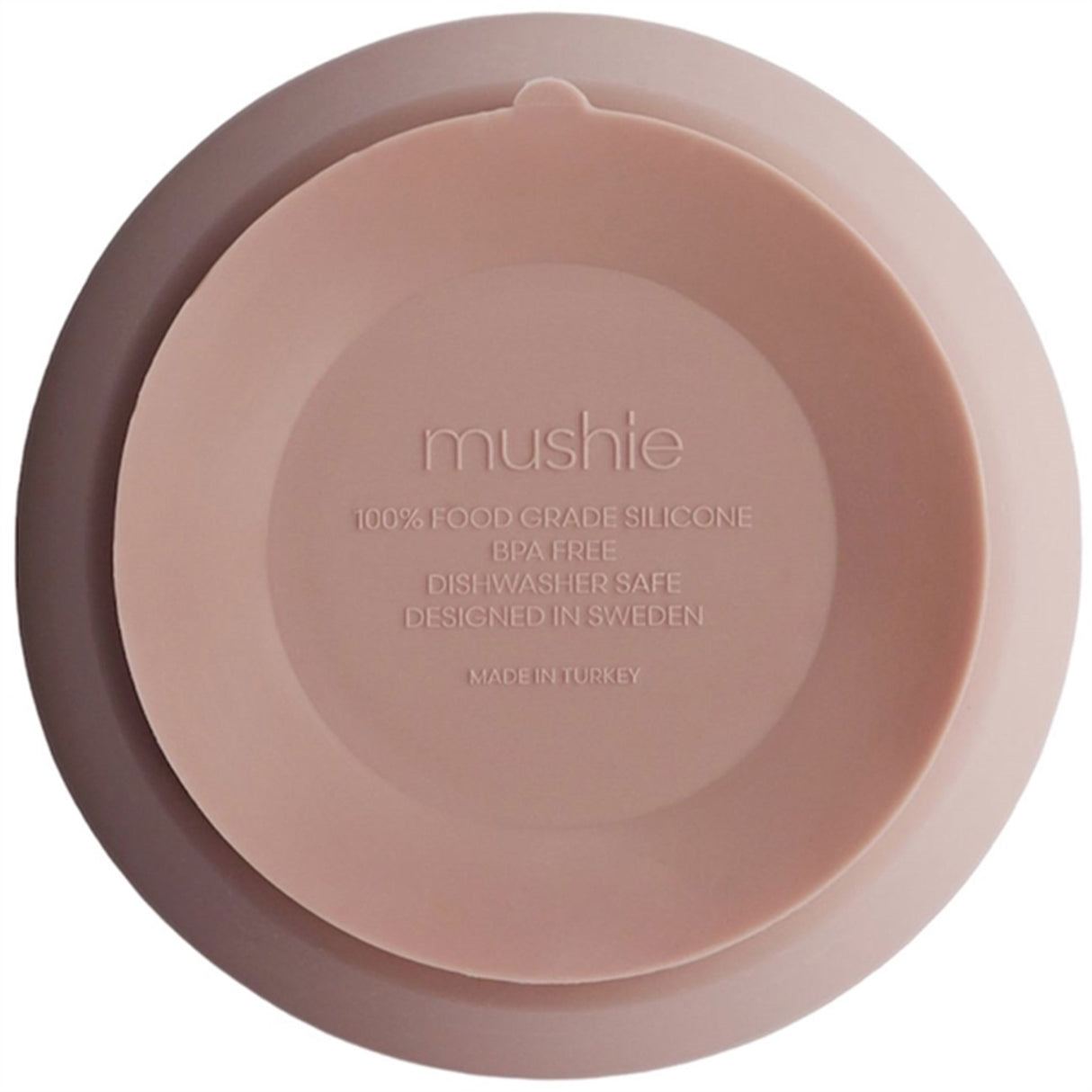 Mushie Silikone Skål Blush 4