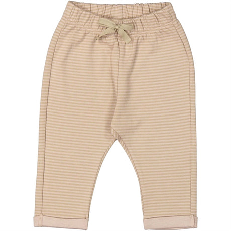 MarMar Cream Taupe Stripe Pitti Sweatpants