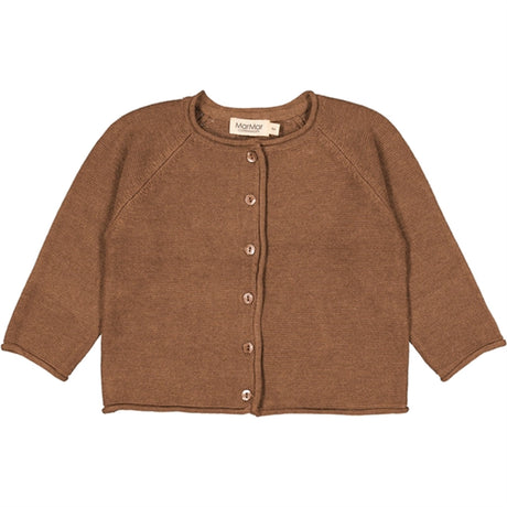 MarMar Dark Fudge Melange Totti Strikk Cardigan